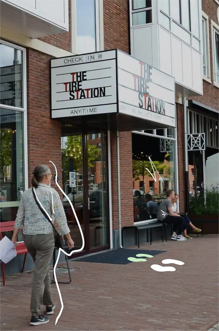 Conscious Hotels Amsterdam City with doodles